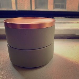 CB2 Copper & Stone Stacking Jewerly Dish